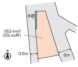岡山市北区田益　土地　890万円　ミサワホーム
